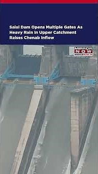 Salal Dam Opens Multiple Gates As Heavy Rain Raises Chenab Inflow #shorts #shortsfeed