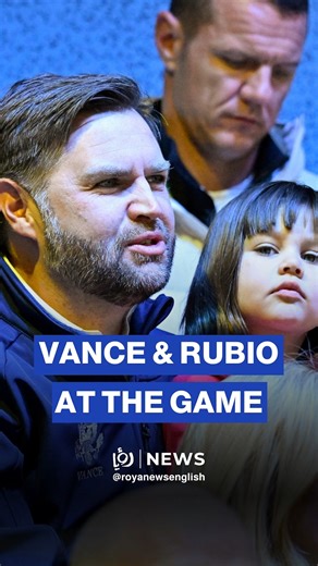 Vice President JD Vance and Secretary of State Marco Rubio watch the US beat the Czech Republic 5-1 in the women's ice hockey tournament at the 2026 Milan-Cortina Winter Olympic Games. | Roya News English