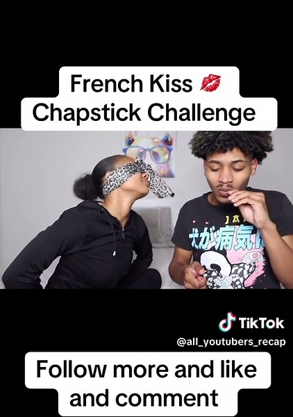 #frenchkiss #chapstick #challenge | french kiss