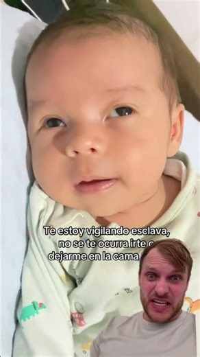 Confirma si tu bebé también te tiene de esclava 👇 😨 #reaccion