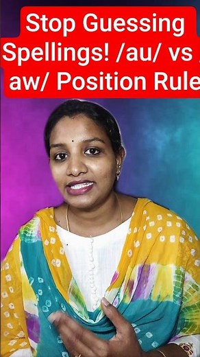 One Sound – Many Spellings l Same Sound, Different Spelling? /au/ & /aw/ Phonics Rule