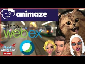 How to use animaze and Cisco Webex
