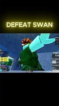 Roblox Blox Fruits - Defeat Swan #lobox #shorts #bloxfruits