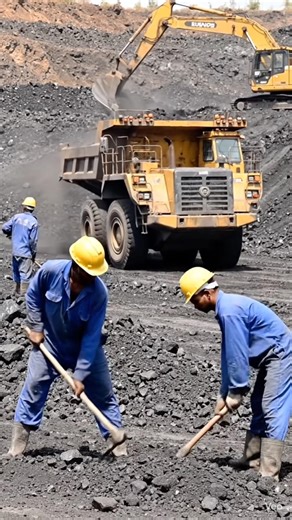 Open Cast Coal Mining | Heavy Machines & Hardworking Heroes of India 💪⛏️ AI Created #automobile