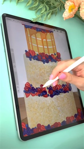 Cake and Cookie Planner on Instagram: "Digital cake sketching — the entire Procreate brush and stamp collection is 🥁…. 6️⃣0️⃣% off FULL PROCREATE BUNDLE for #cyberweek Plus… so much more in our shop! #cakedecorating #procreate"