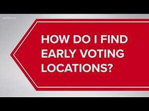 Election Q&A: How do I find early voting locations?