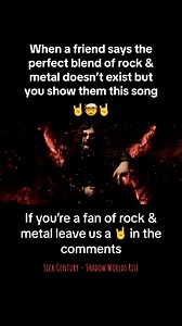 40K views · 971 reactions | When a friend says the perfect blend of rock and metal doesn’t exist but you show them this song 落#rock #metal #disturbed #fivefingerdeathpunch #threedaysgrace #breakingbenjamin #paparoach | Sick Century | Facebook