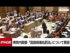 【国会中継】衆院内閣委員会 「国旗損壊処罰法」について質疑（2026年6月24日）