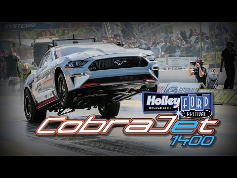 All-Electric Ford Performance Cobra Jet 1400 hits the Drag Strip at Holley Ford Fest