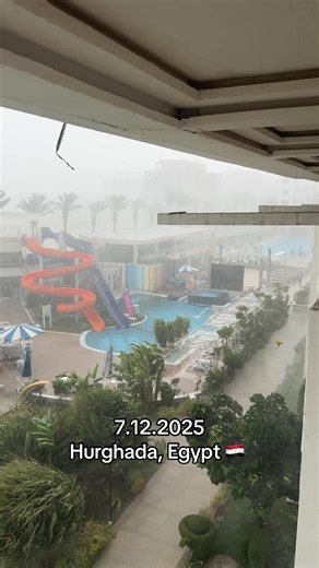 A little storm in Egypt 🇪🇬 #egypt #hurghada #storm #rain