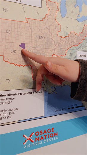 Where is the Osage Nation? From our vast ancestral territory spanning multiple states to our present-day home in Osage County, Oklahoma... our story is one of endurance and resilience. Come visit us to learn more about our history, our land, and our people. Osage Nation Visitor's Center | Pawhuska, OK #OsageNation #Wahzhazhe #IndigenousHistory #NativeAmerican #OklahomaTourism #VisitOsage #TribalHistory #OsageCounty | Osage Nation Visitors Center