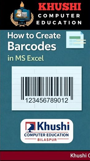 🔥 Excel Barcode Generator Trick | Barcode Banaao Excel Mein FREE Mein! 📦💻 #excel #exceltips