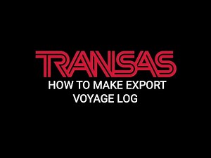 КАК СДЕЛАТЬ EXPORT VOYAGE LOG НА ЭКНИС ТРАНЗАС.HOW TO MAKE EXPORT VOYAGE LOG ON ECDIS TRANSAS