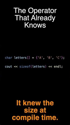 The Operator That Already Knows