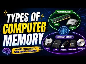 Types of Computer Memory Explained | RAM, ROM, Cache & Storage ‪@FameWorldEducationalHub‬