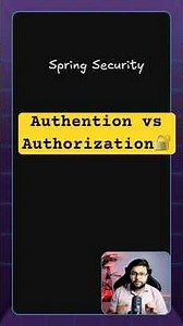 Authentication vs Authorisation | Security Concept #coding #javaframework