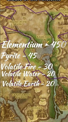 Where To Farm Elementium Ore And Pyrite Ore Uldum WoW 1 #gaming #farming