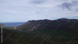 DRONE AERIAL FOOTAGE: Borgarfjordur eystri is a fjord with a population of around 130 people, located in East Iceland. Its main settlement is Bakkagerdi. The area is renowned for its natural beauty.