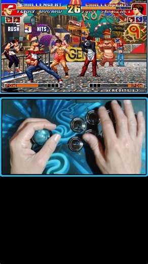 🔥 テリー 無限コンボ KOF'97 ⚡ 테리 인피니트 콤보 BY X PRO #SummerOfGoals #shorts #fy ⚡