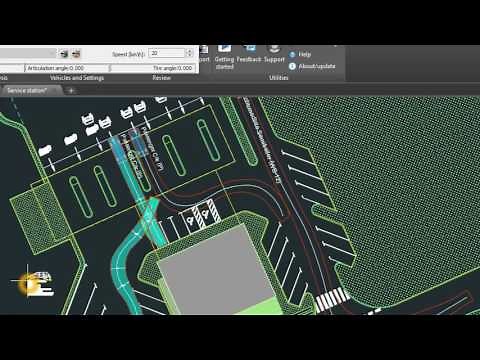 Autopath PRO - Swept path analysis and vehicle turning simulation software