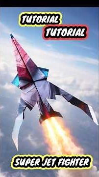 TUTORIAL Step by step how to make a super jet fighter #diy #airplane
