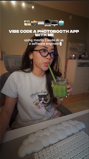 Lannii Trần on Instagram: "AD | Claude really said “let’s time travel” and turned my webcam into a 1930s photobooth 📸🕰️ @claudeai #claudepartner"