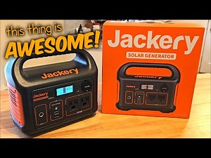 JACKERY EXPLORER 300 SOLAR GENERATOR Power Bank Charger unboxing Review camping