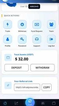 Altrady Neuron Bot withdraw 30$ #withdraw #project #crypto ##new #withdrawal