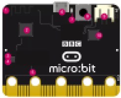 Parte trasera de microbit