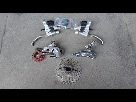 Mini GS Shimano Retro STX RC - MC36 3x7s Japan - Silver Chrome