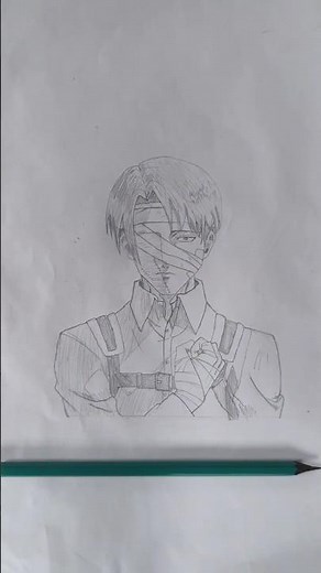 Levi Ackerman Pencil Drawing | Attack on Titan Graphite Speed Sketch