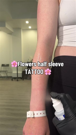 Flower half sleeve tattoo ideas - floral sleeve designs