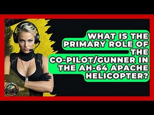 What Is The Primary Role Of The Co-pilot/gunner In The AH-64 Apache Helicopter?