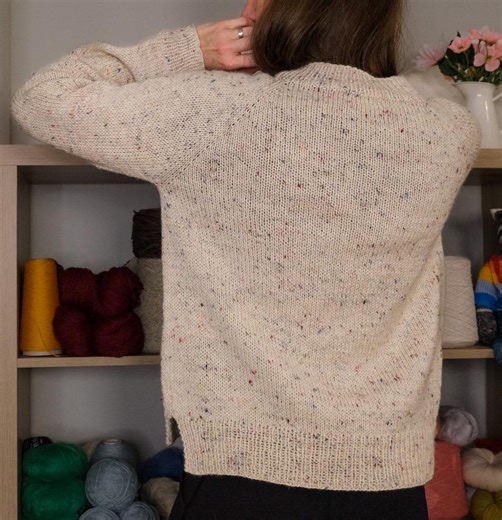 Easy Raglan Sweater Knitting Pattern With Video Tutorial (PDF) - Etsy