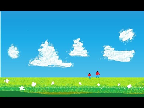 How to draw scenery in ms paint | paint in computer| art