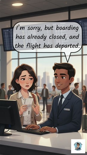 Arriving Late and Missing Your Flight English Conversation for Travel Problems #easyenglisheveryday