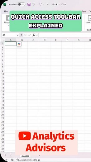 Mastering the Quick Access Toolbar in MS Excel! #shorts