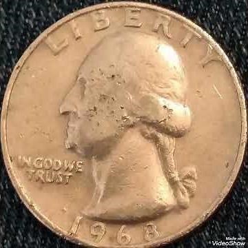1968 Quarter dollar mint error United states of America coin value and price rare.