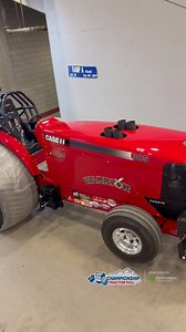 The “Warrior” Unlimited Super Stock Tractor getting rolled into Broadbent Arena at the 2025 National Farm Machinery Show Championship Tractor Pull presented by Farm Credit Mid-America! #NFMS2026 #TractorPulling #CaseIH #Tractor | Thurston Pulling Photos