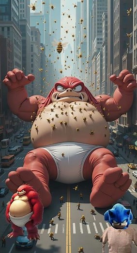 The Gigantic Sonic and His Friends in a Bee-Swarm Apocalypse!