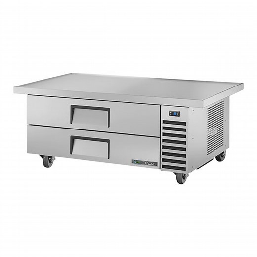True TRCB-52-HC 60" Refrigerated Chef Base with 2 Drawers and 4 3/16" Overhang