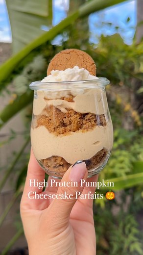 2.5K views · 31 reactions | High protein pumpkin cheesecake parfait...