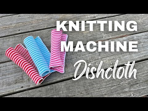 Knitting Machine Dishcloth
