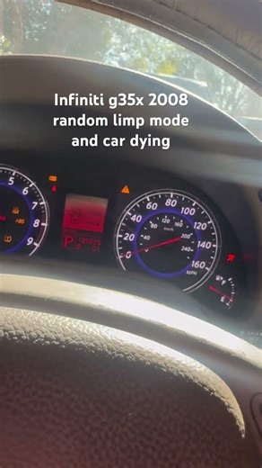 Infiniti g35x 2008 random limp mode voltage spike dash lights gone