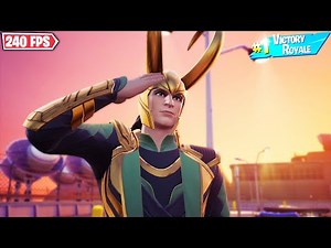 *NEW* LOKI SKIN GAMEPLAY / 11 Kills Solo Win + HANDCAM (Fortnite Season 7 - July 2021 Crew Pack)