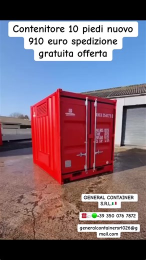 Container 10 piedi disponibile 📦 Compatto, robusto e ben ventilato 🔒 Pronto all’uso 📲 WhatsApp : 39 350 076 7872#italy #milan #fyp #viralvideotiktok #buongiornoitalia
