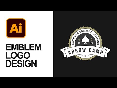 How to Design Emblem Logo in Illustrator?
