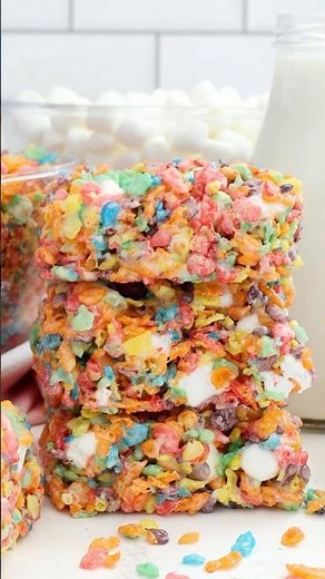 Fruity Pebbles Marshmallow Treats