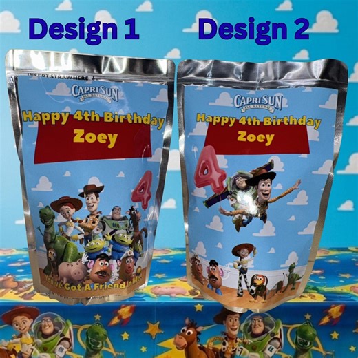 Toy Story Custom Juice Pouch Labels, Capri Sun Party Favors (set of 12) - Etsy