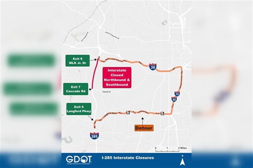 I-285 Westside Full Closure May 8–11 | Atlanta Traffic Alert